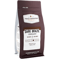 Fresh Roasted Dark Cerrado Coffee Whole Bean Kosher 5 Pound